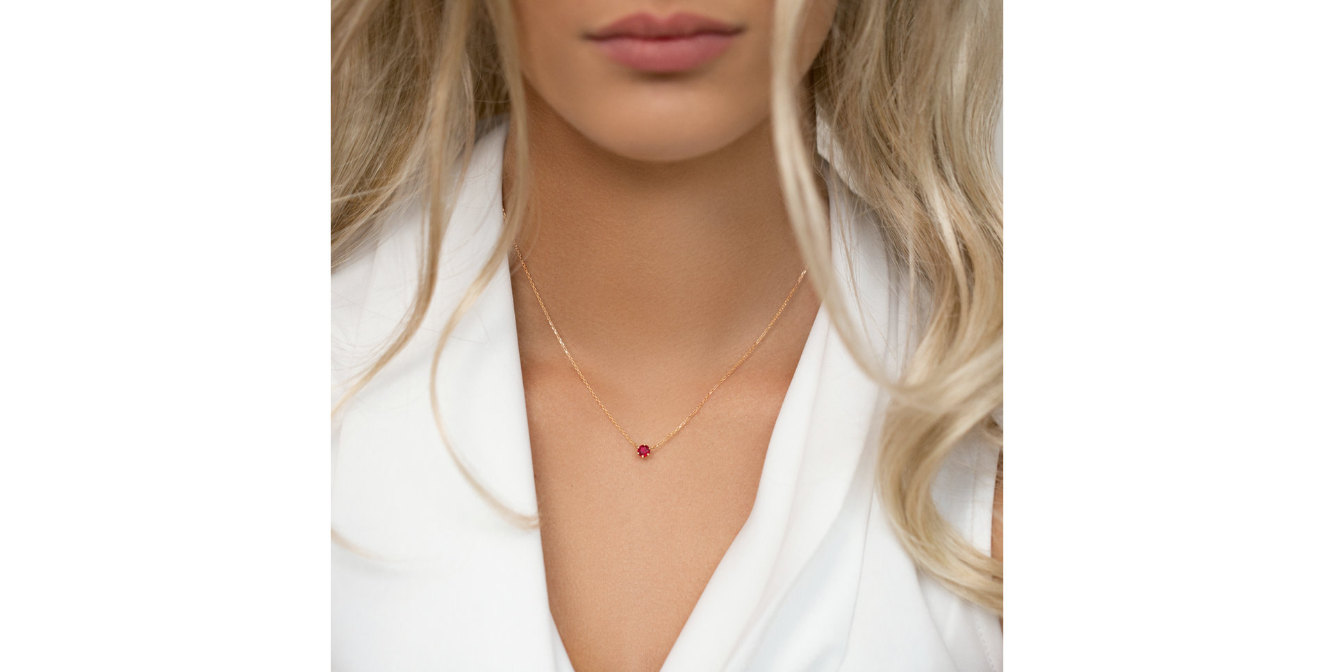 Náhrdelník s tanzanitem Essential Drop