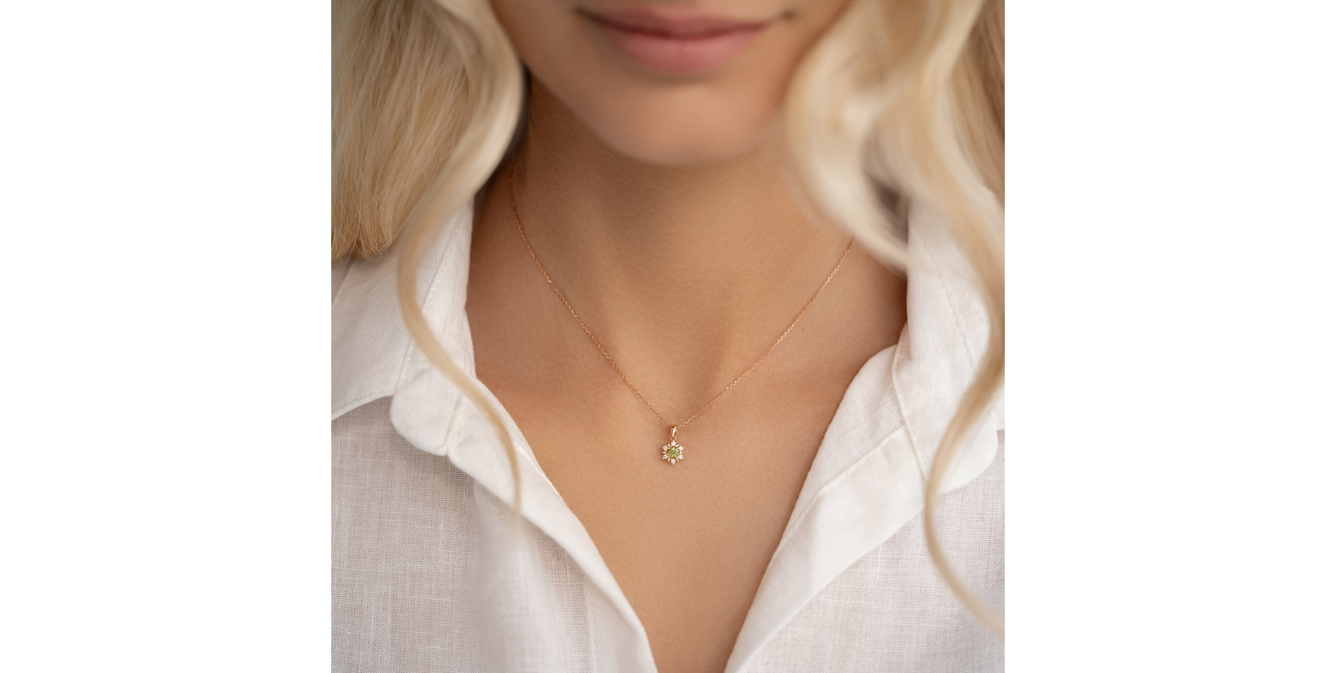 Přívěsek s rhodolitem a diamanty Fancy Fairytale