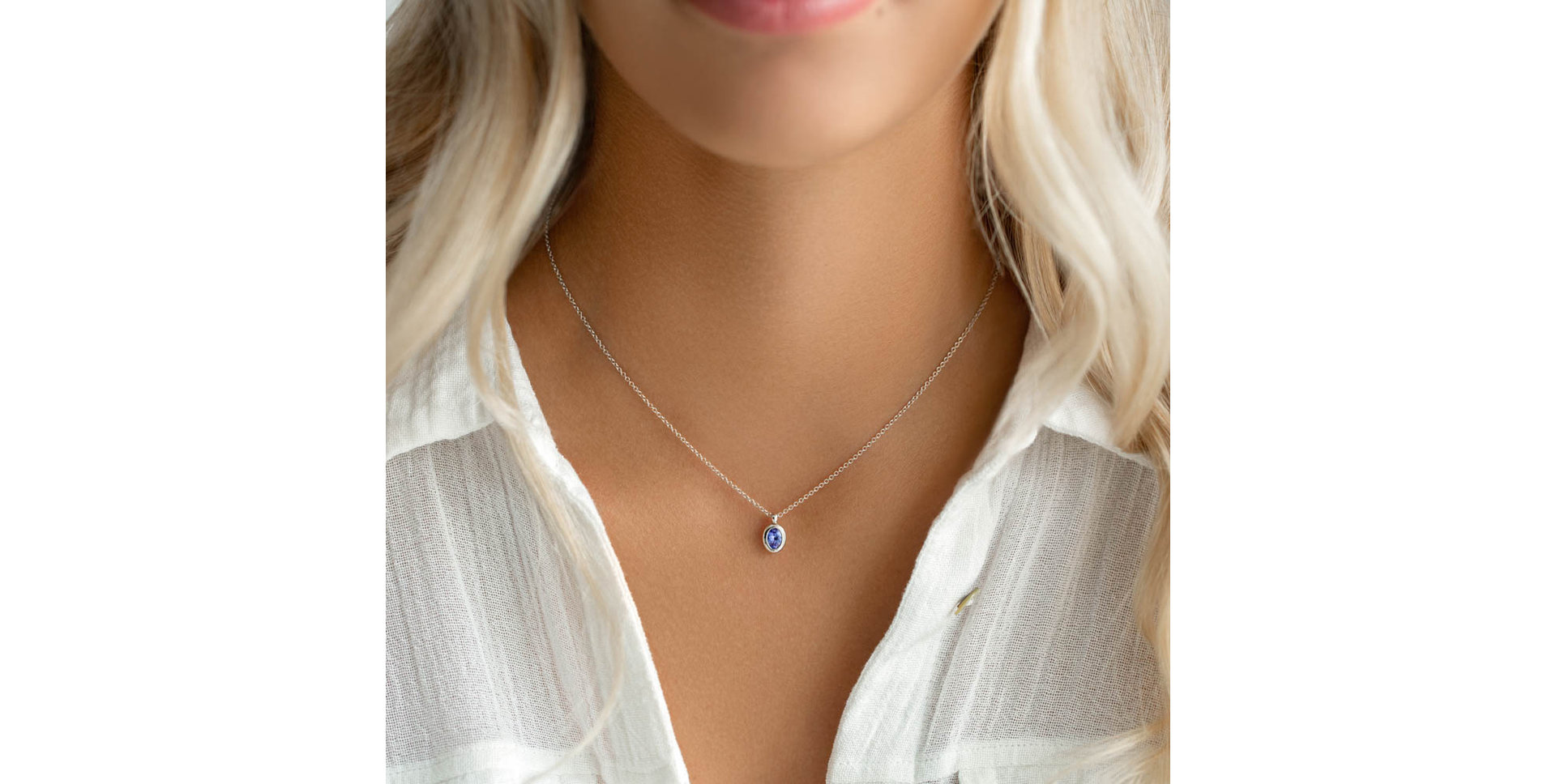 Náhrdelník s tanzanitem Sweet Candy