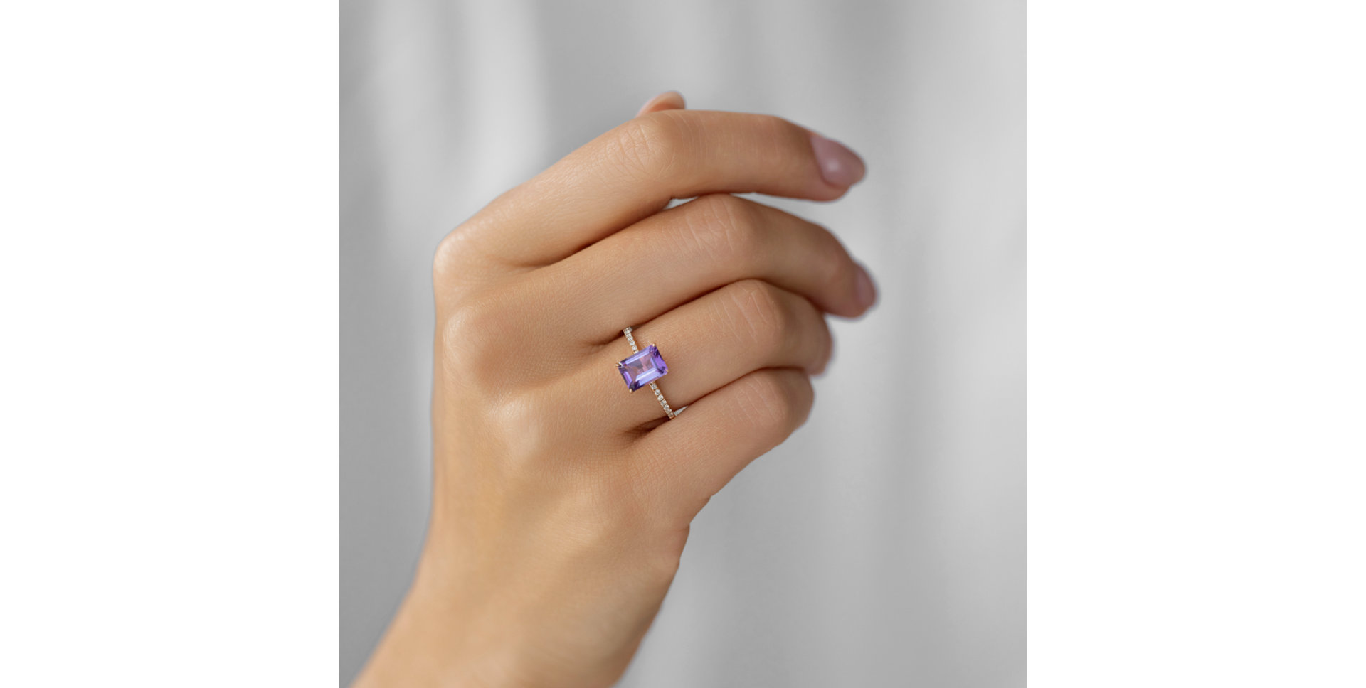 Prsten s diamanty a tanzanitem Perfect Promise