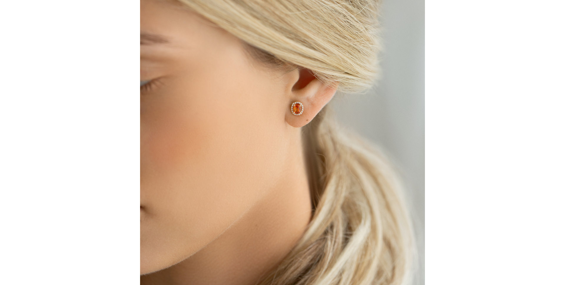 Náušnice se safírem a diamanty Imperial Sapphire