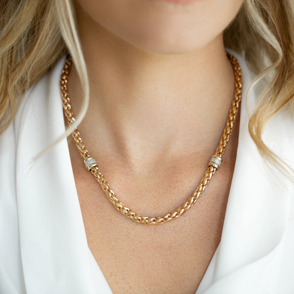 Náhrdelník s diamanty Tereza