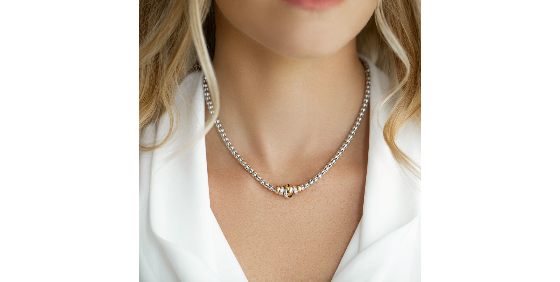 Náhrdelník s diamanty Connie