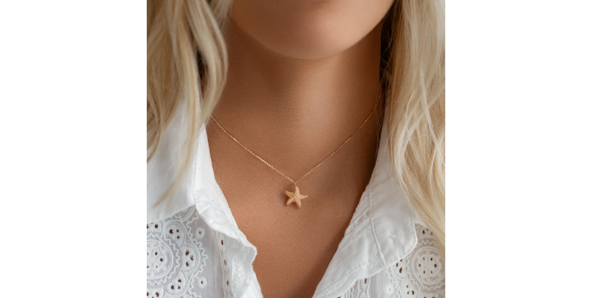 Náhrdelník s diamantem Sea Treasure