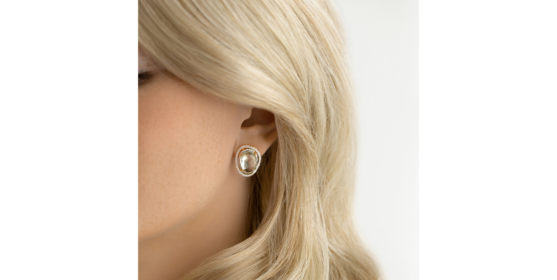 Náušnice s ametystem a diamanty Variant Whisper