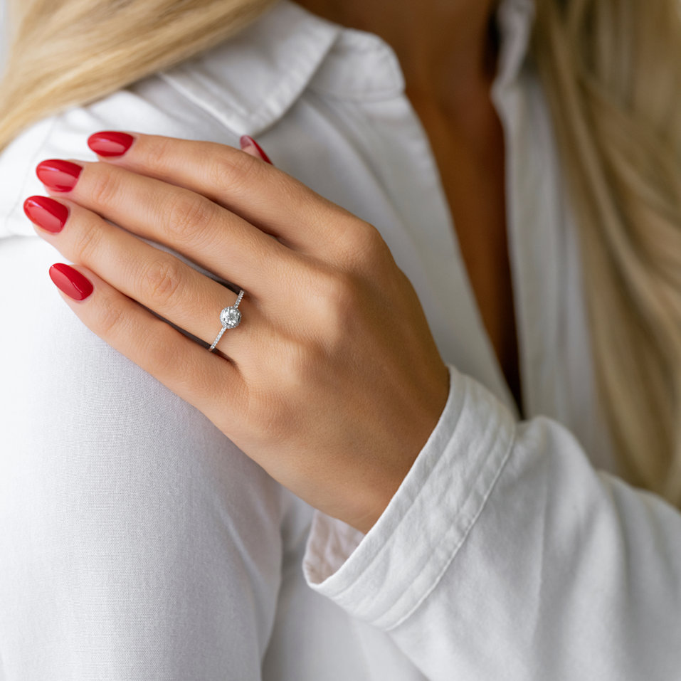 Prsten s diamanty Emialle