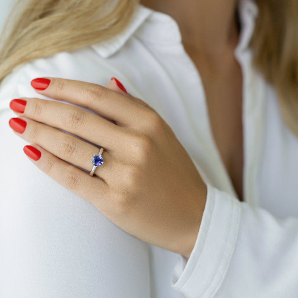 Prsten s tanzanitem Peaceful Rpirit