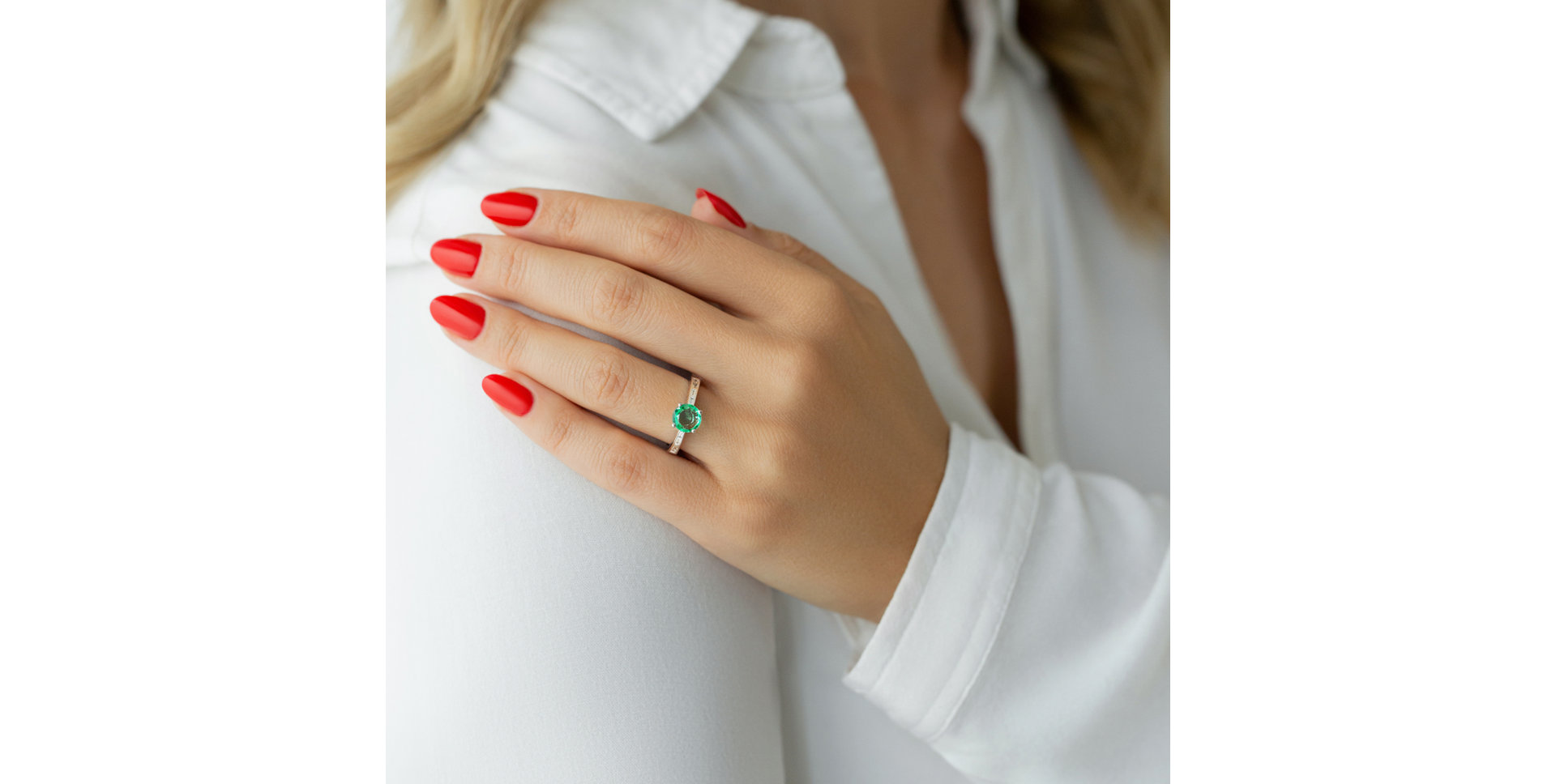 Prsten se smaragdem a diamanty Brave Dreams