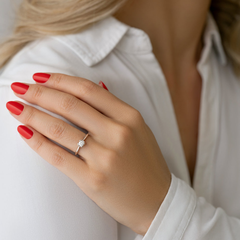 Prsten s diamanty Late Date