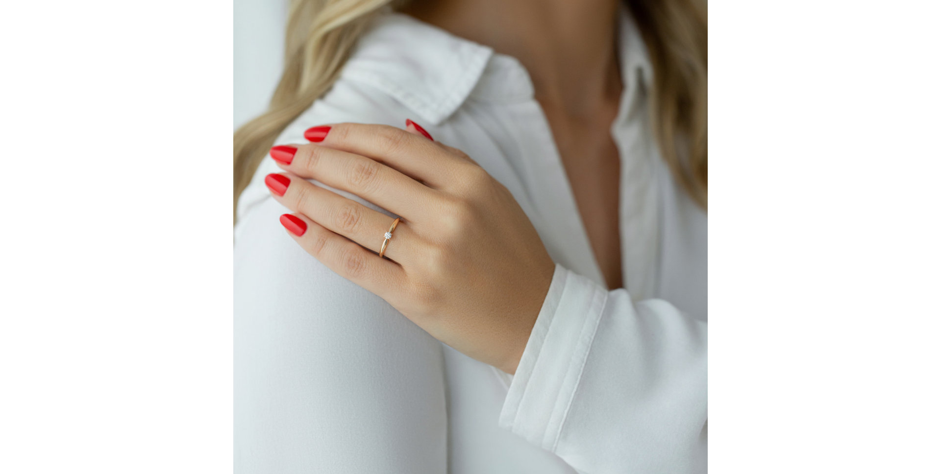 Prsten s diamantem One Love