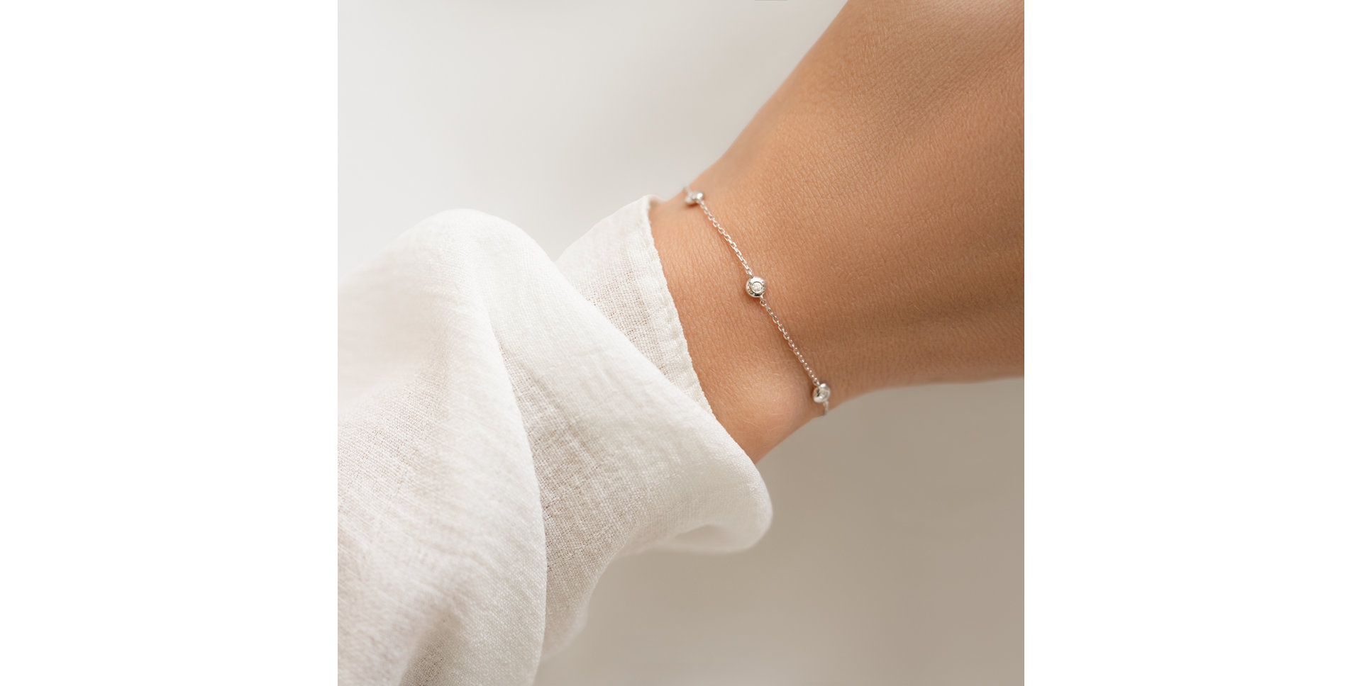 Náramek s diamanty Sparkling Dots