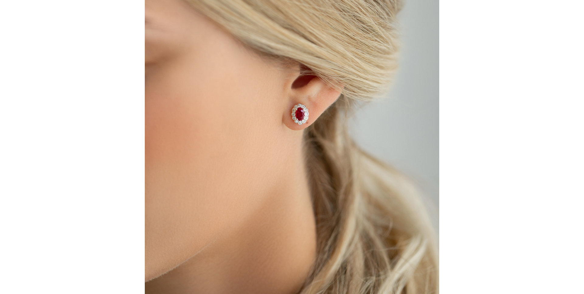 Náušnice s safírem a diamanty Glamour Princess