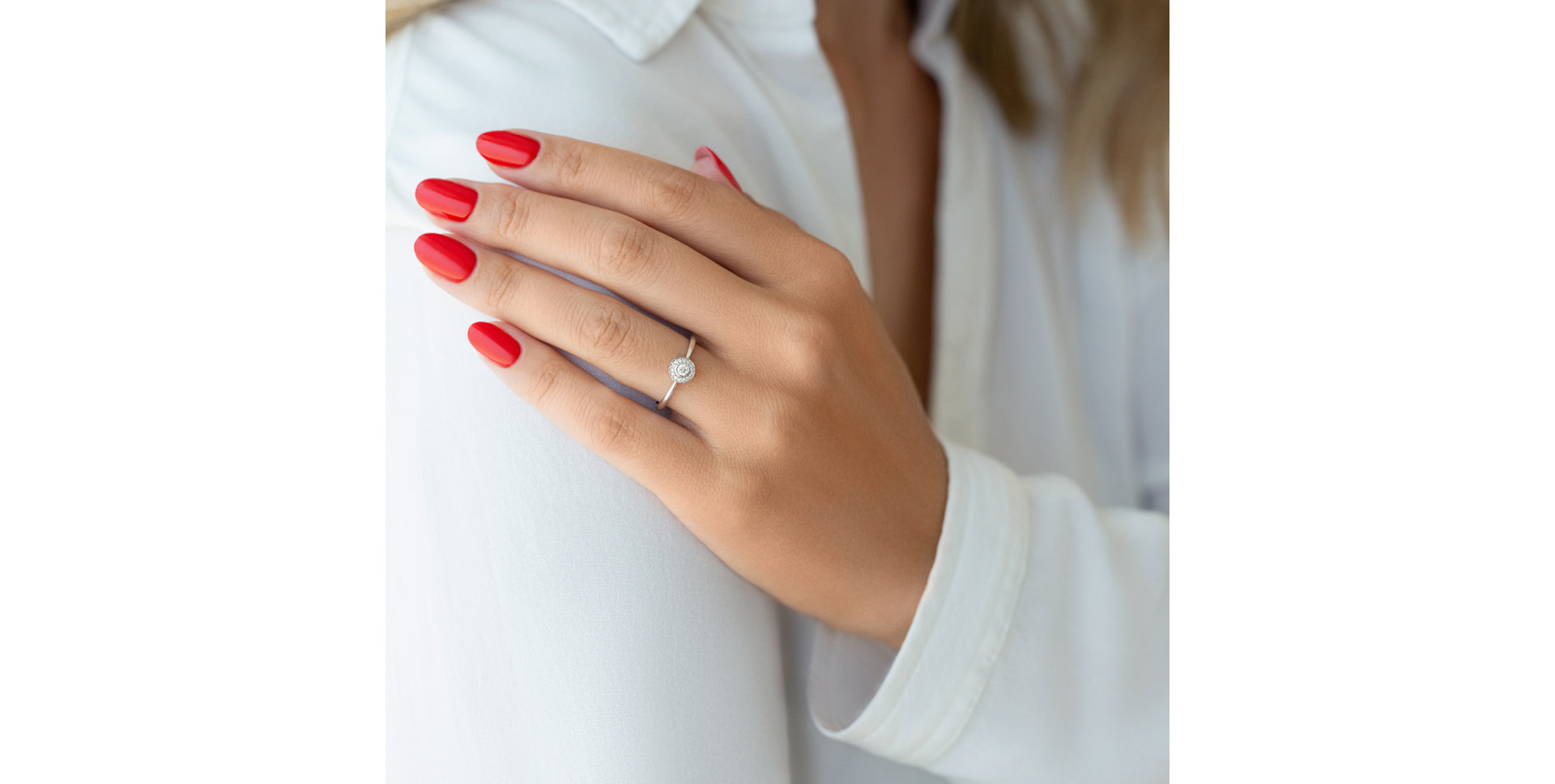 Prsten s diamanty Sun Highness