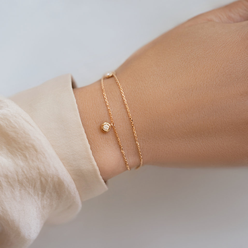 Náramek s diamanty Delouise