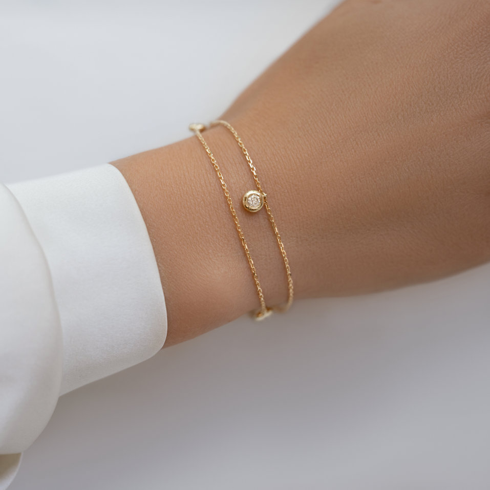 Náramek s diamanty Delouise