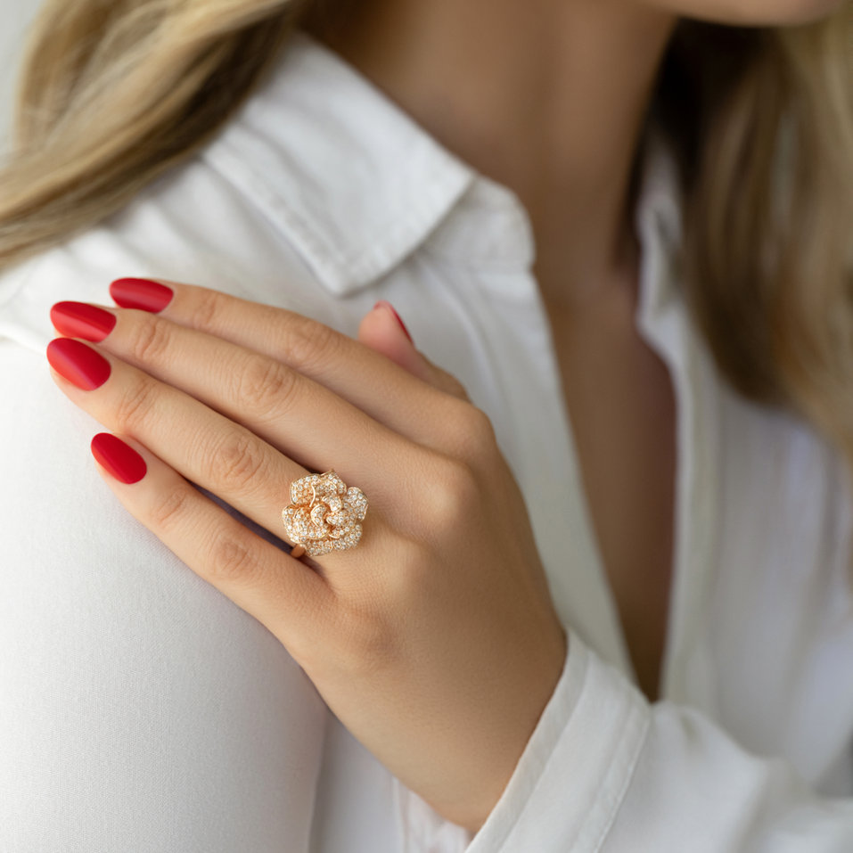 Prsten s diamanty Garden Glamour