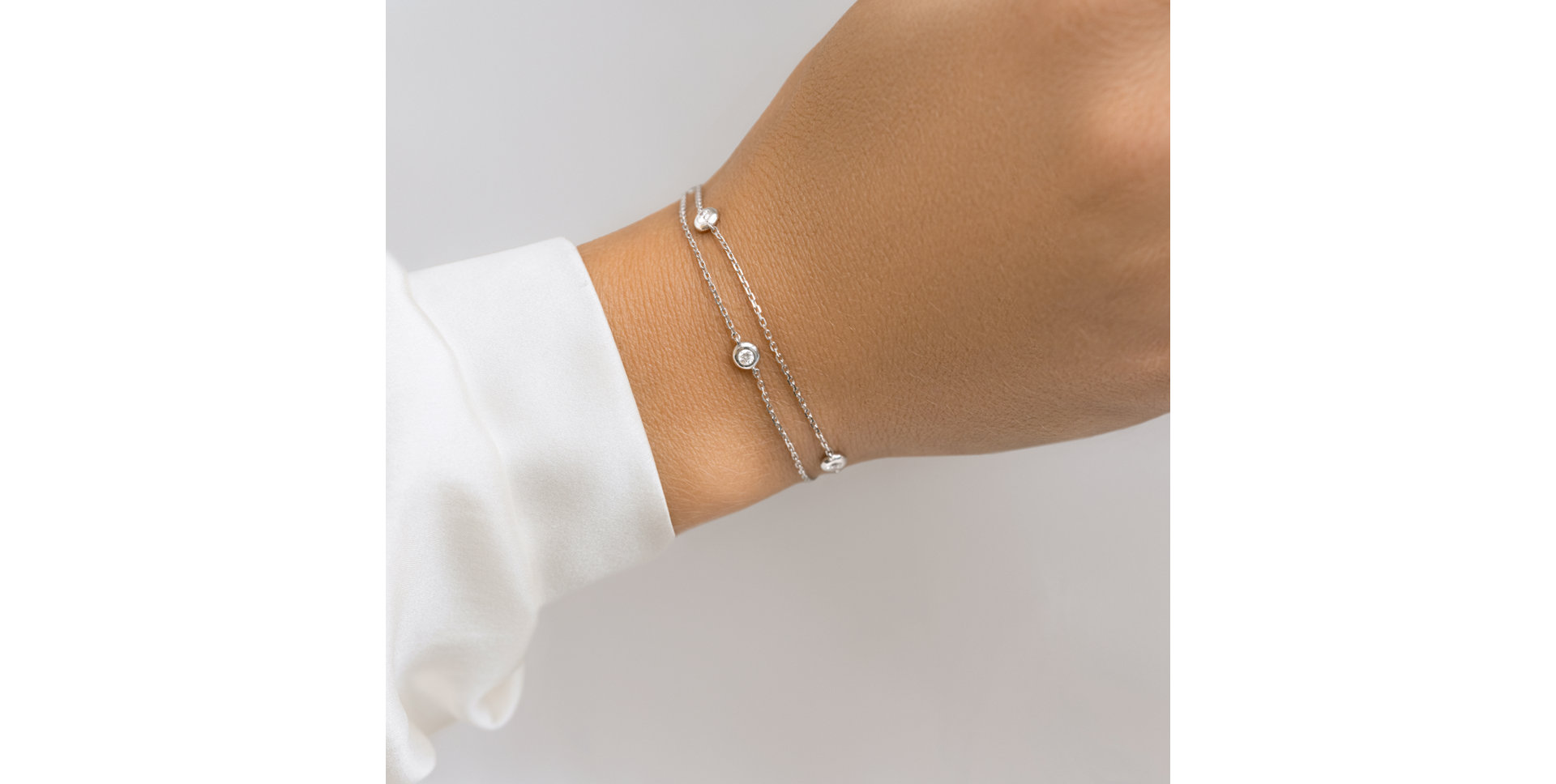 Náramek s diamanty Five Dots