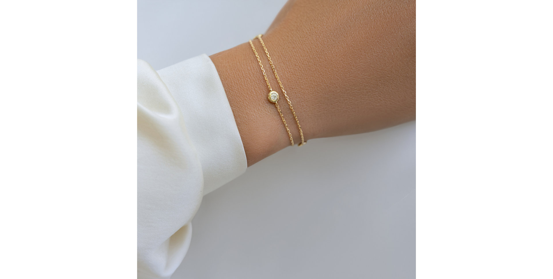 Náramek s diamanty Triple Dots