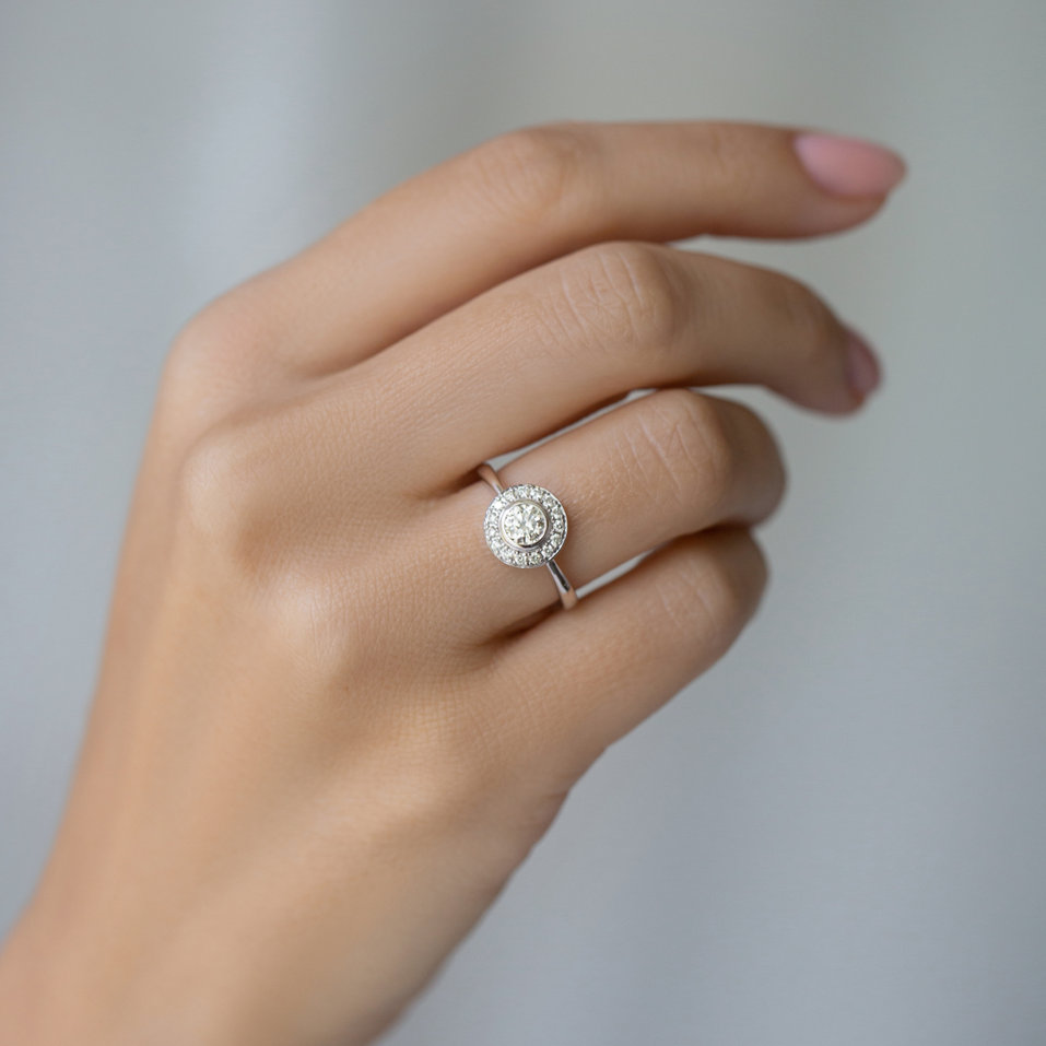 Prsten s diamanty Sun Highness