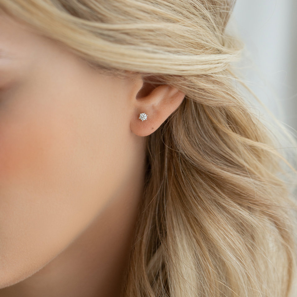 Náušnice s diamantem Vesper Romance