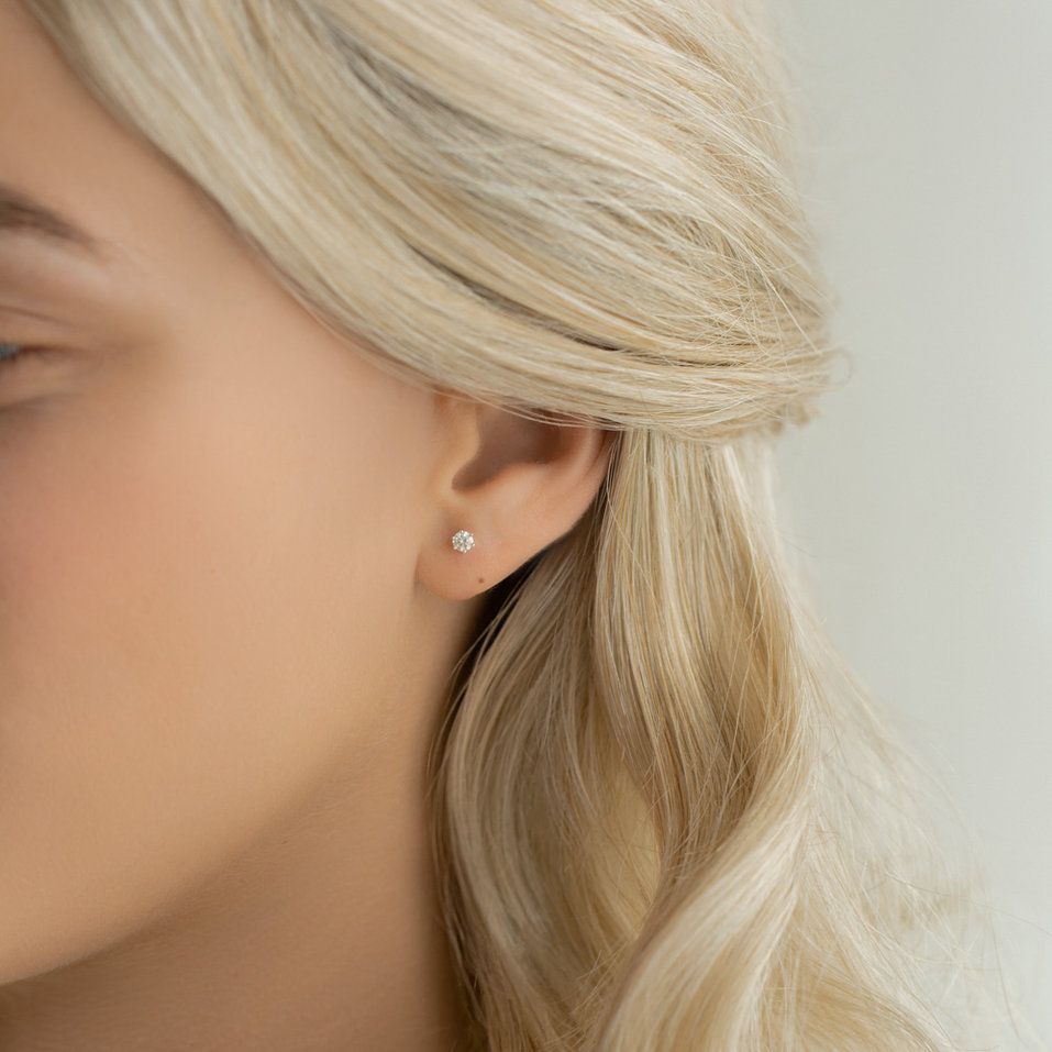 Náušnice s diamantem Essential Sparks