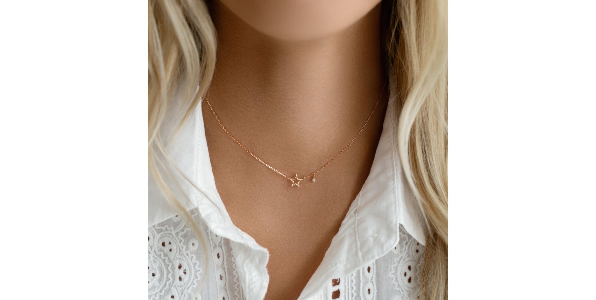 Náhrdelník s diamantem Starlight