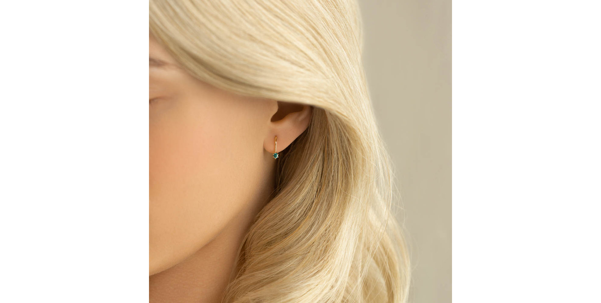 Náušnice s modrým diamantem Everyday Glow