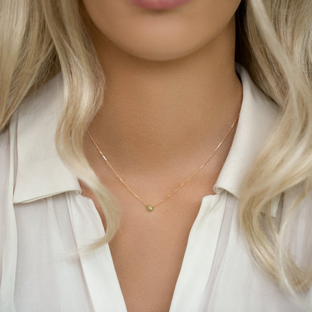 Náhrdelník se zeleným diamantem Essential Drop