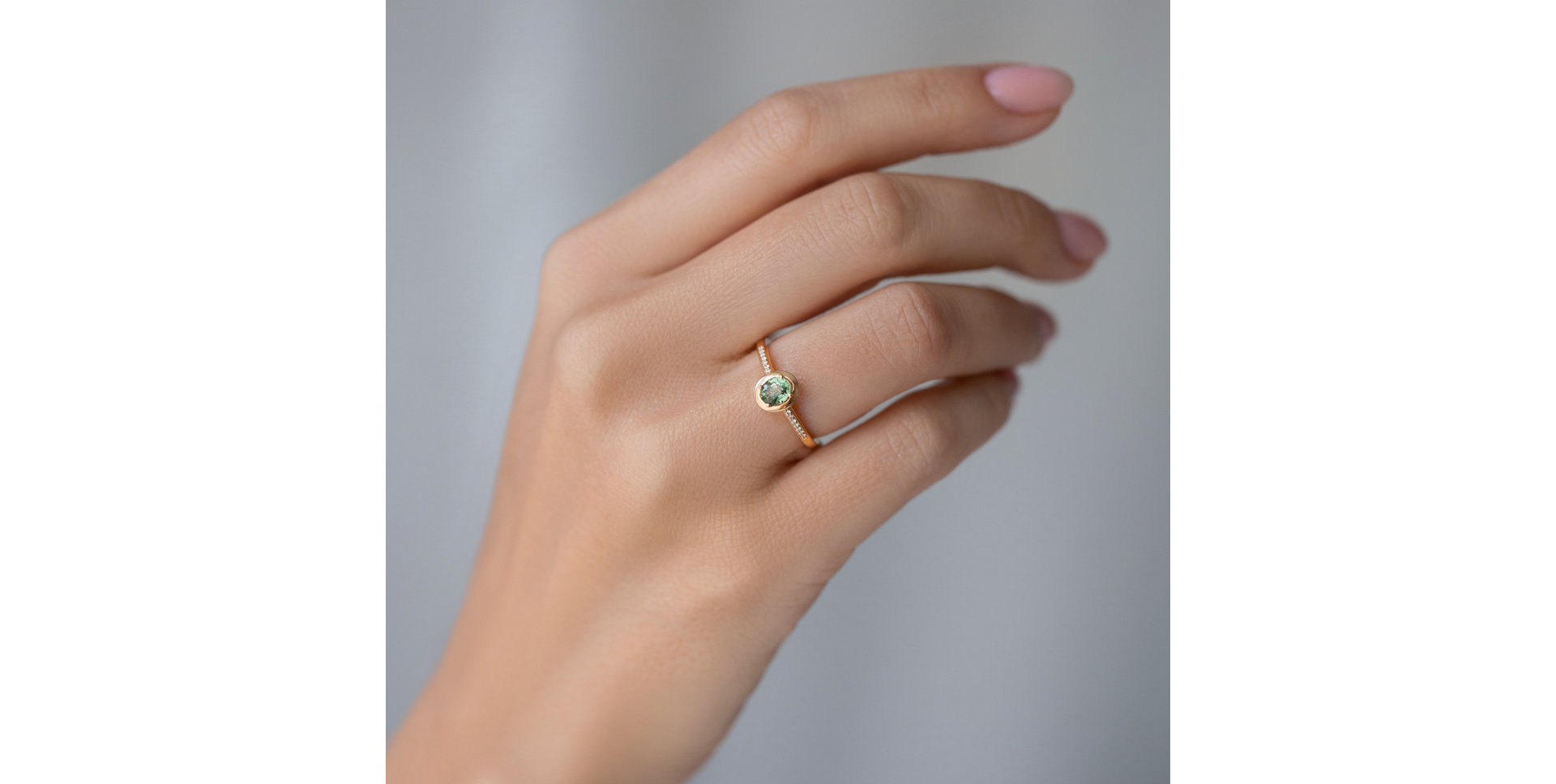 Prsten se safírem a diamanty Sapphire Princess