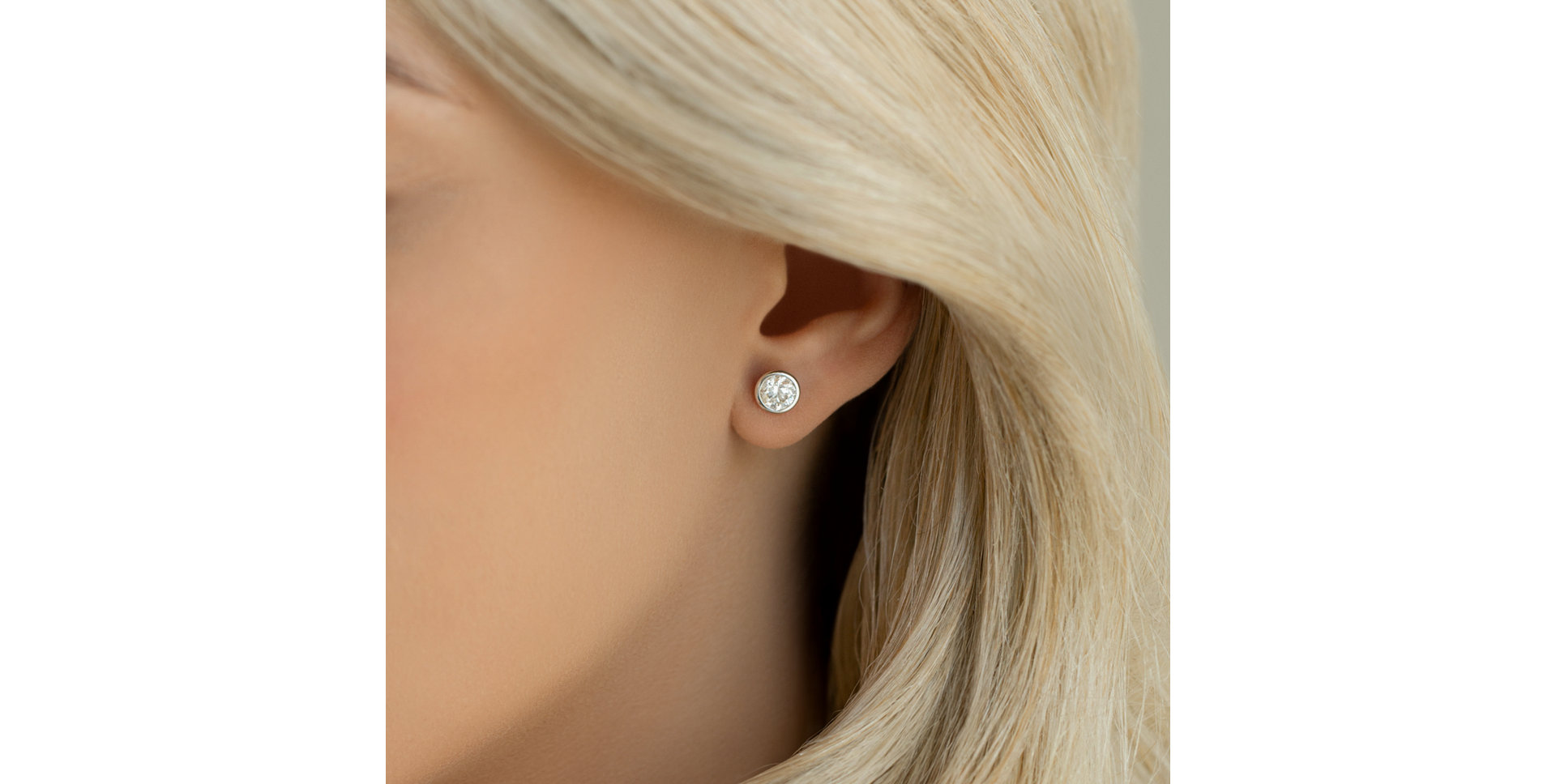 Náušnice s diamantem Shiny Dots