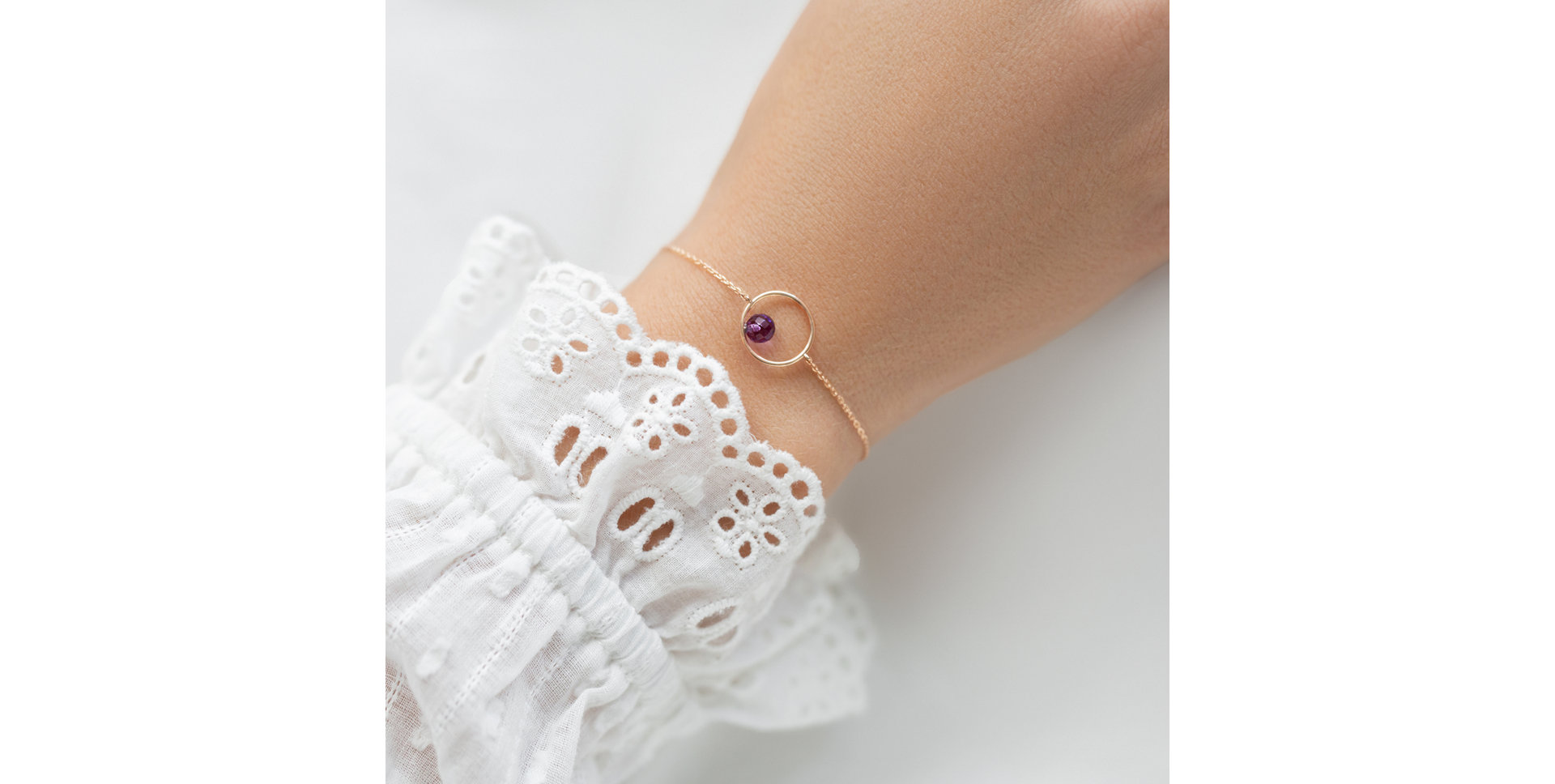 Náramek s ametystem Purple Dream