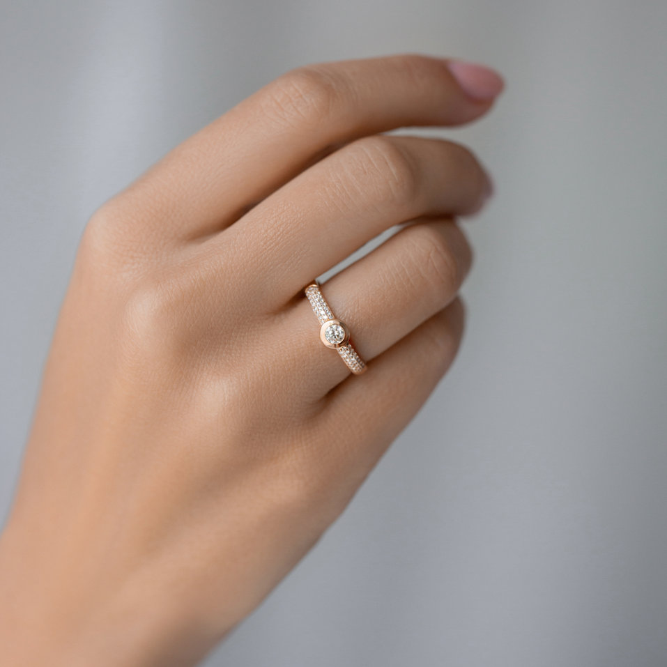 Prsten s diamanty Moon Highness