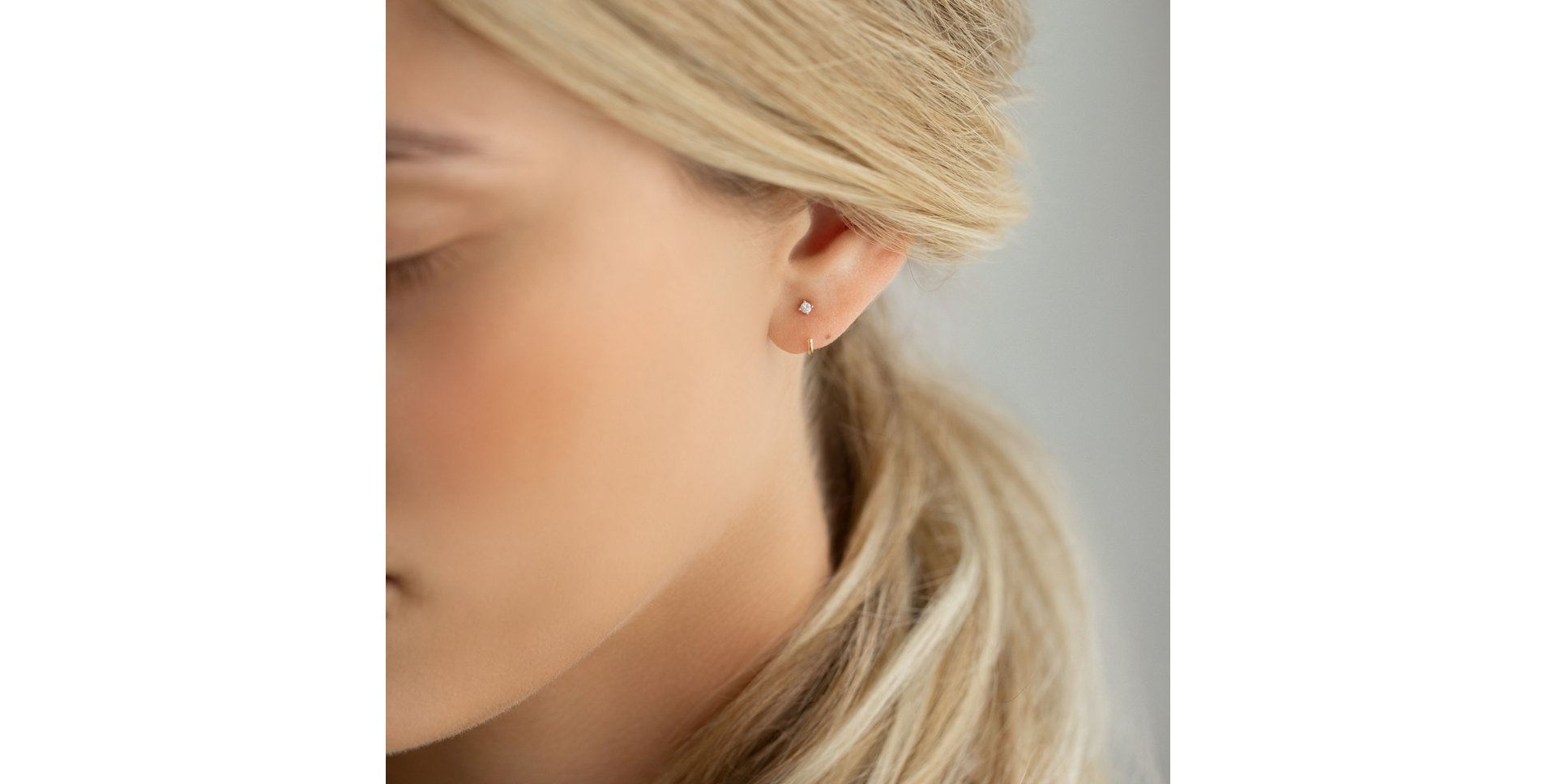 Náušnice s diamantem Tango