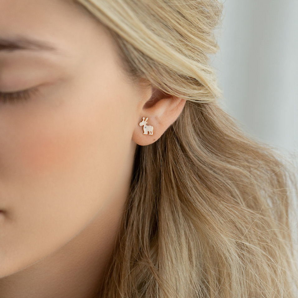 Náušnice s diamantem Caribou