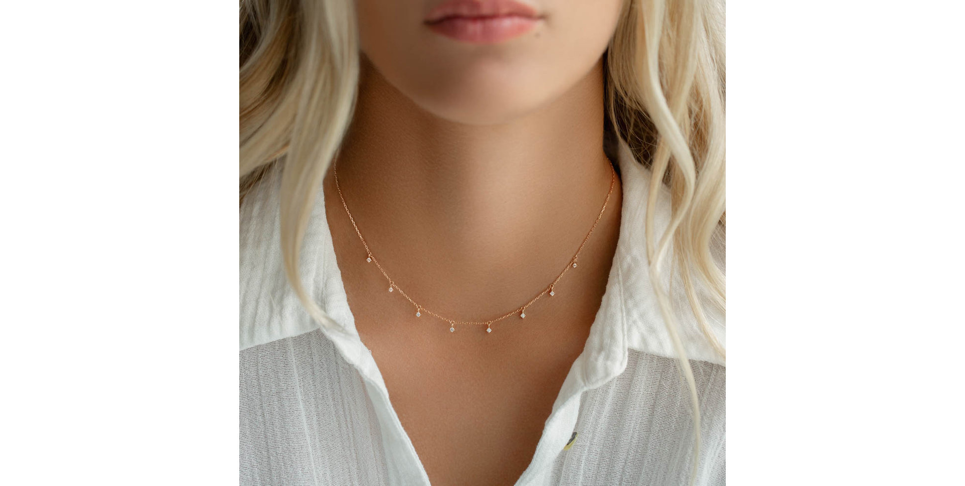 Náhrdelník s diamanty Disco Diva