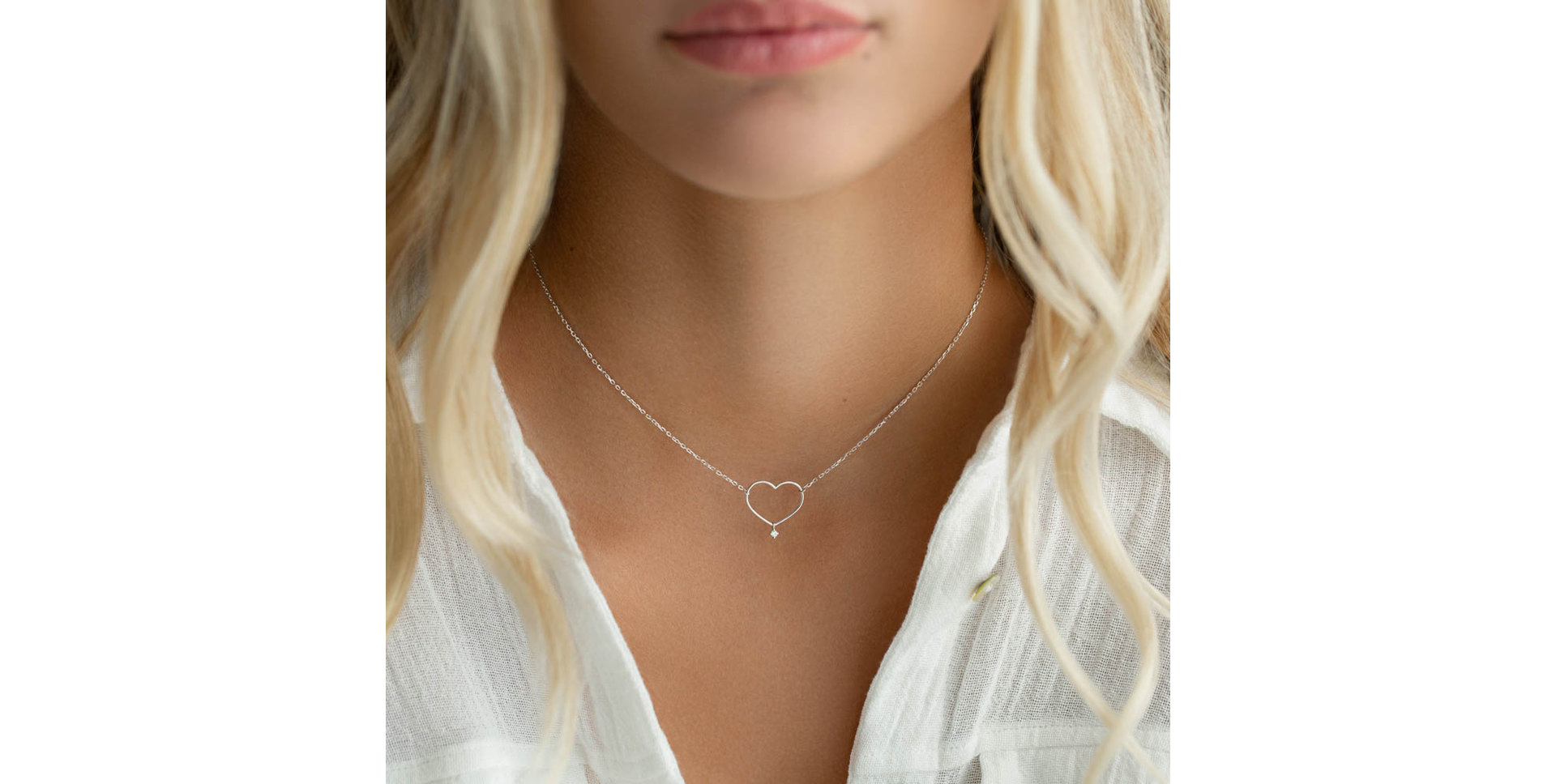 Náhrdelník s diamantem Desperate Heart