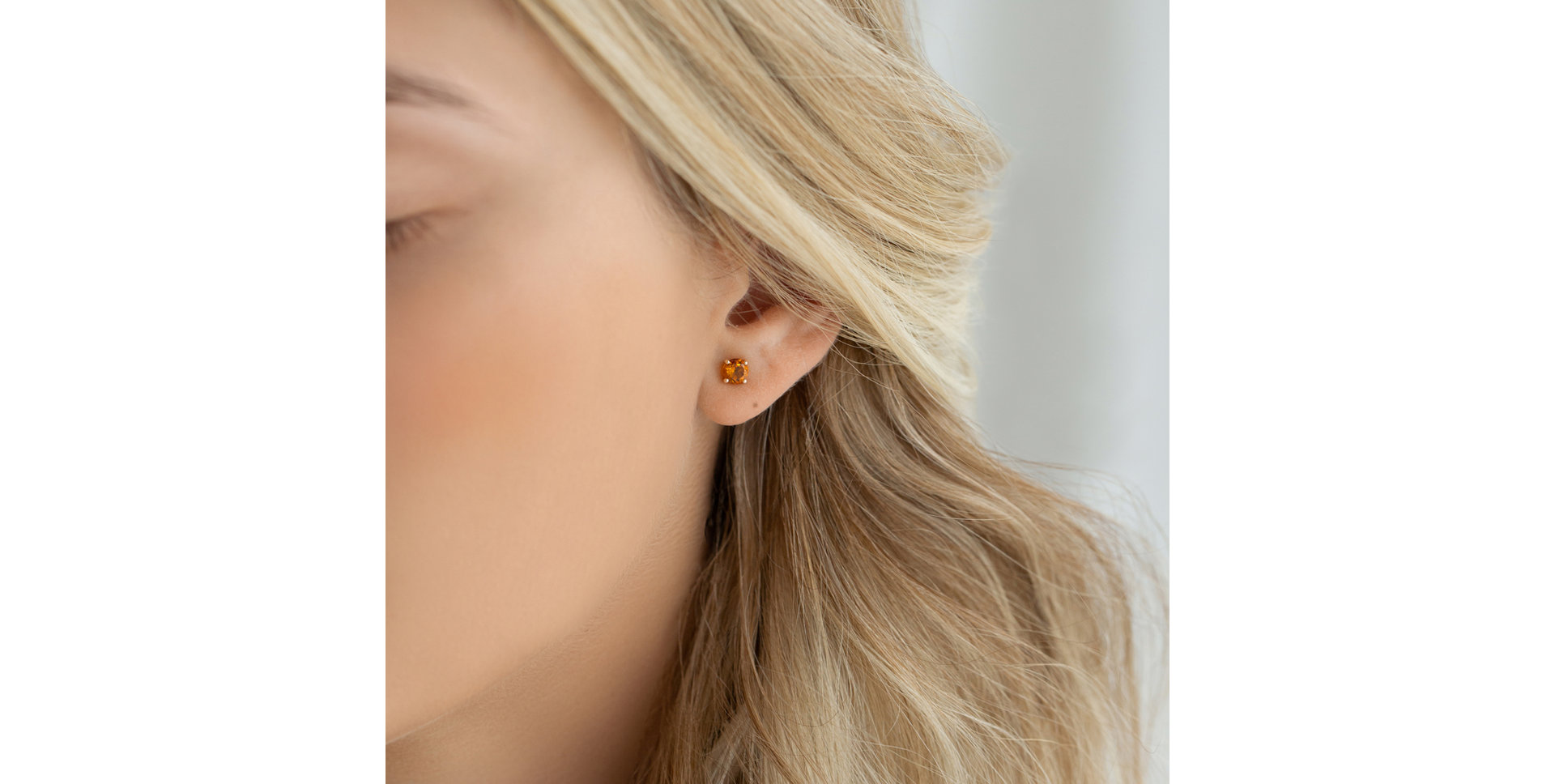 Naušnice s ametystem Virginia Love