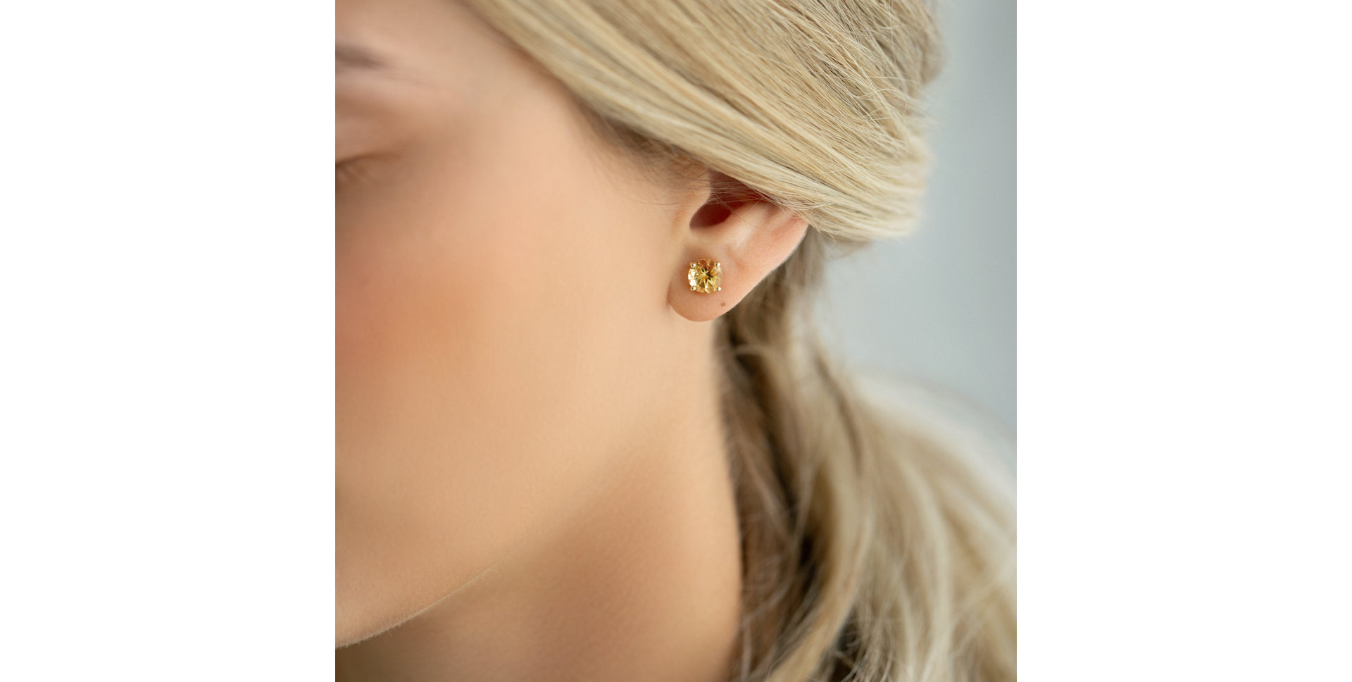 Náušnice s ametystem green Virginia Love