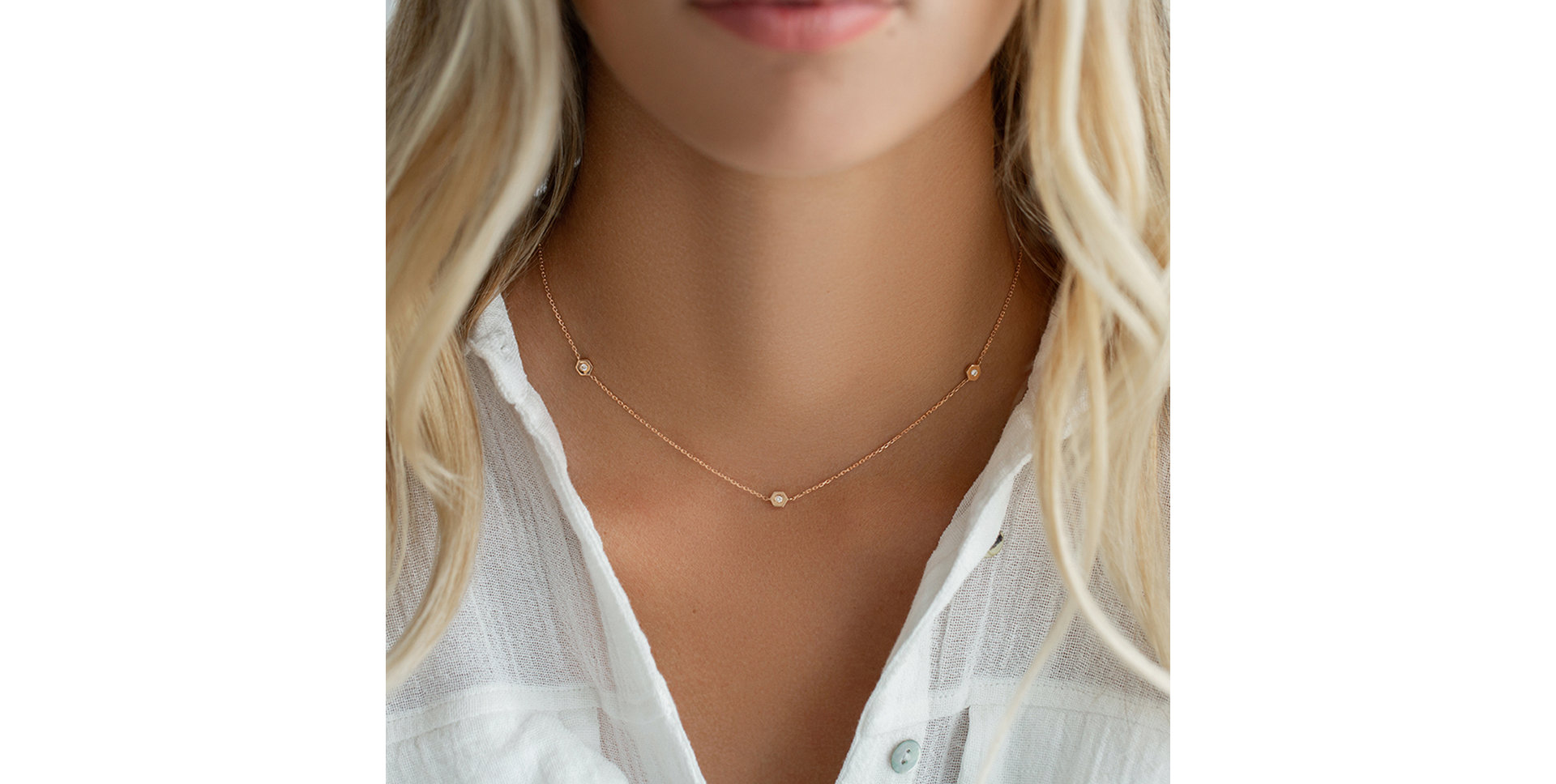 Náhrdelník s diamanty EnchantHex