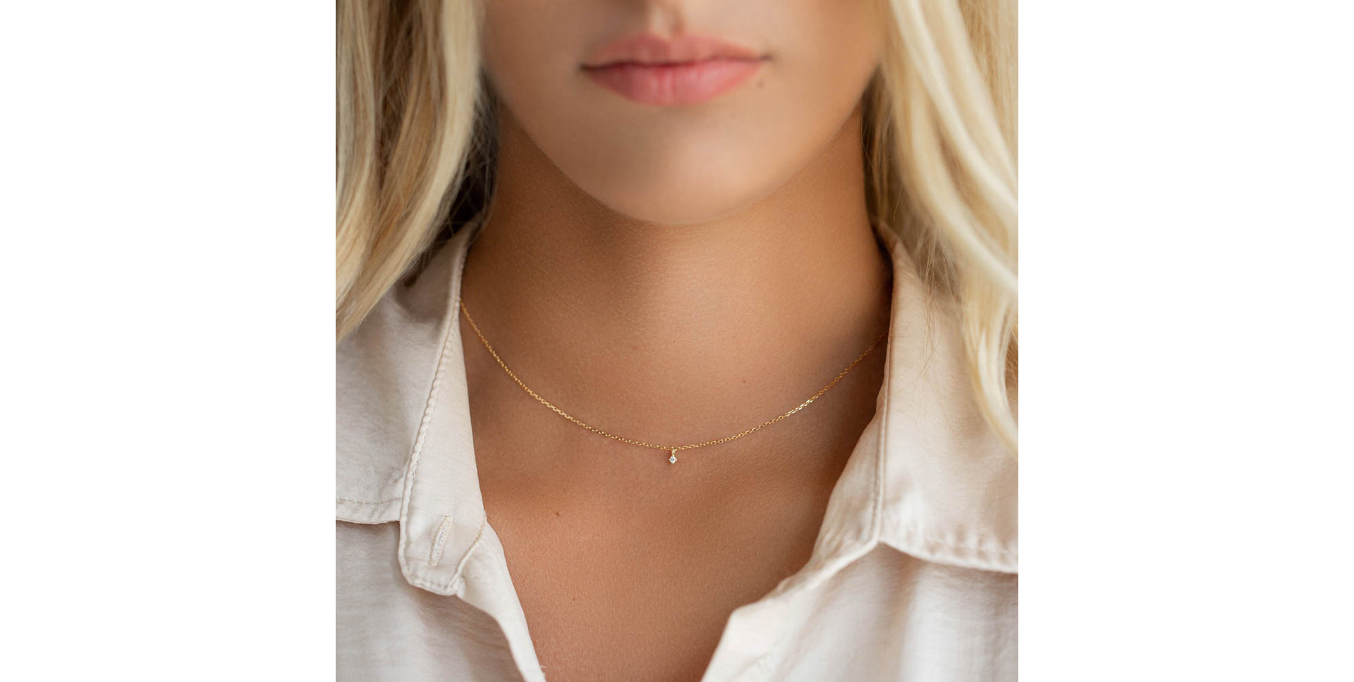 Náhrdelník s diamantem Waltz