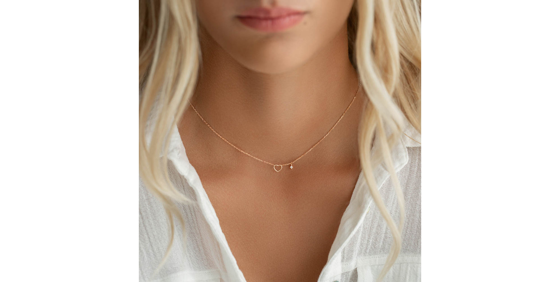 Náhrdelník s diamantem My Love