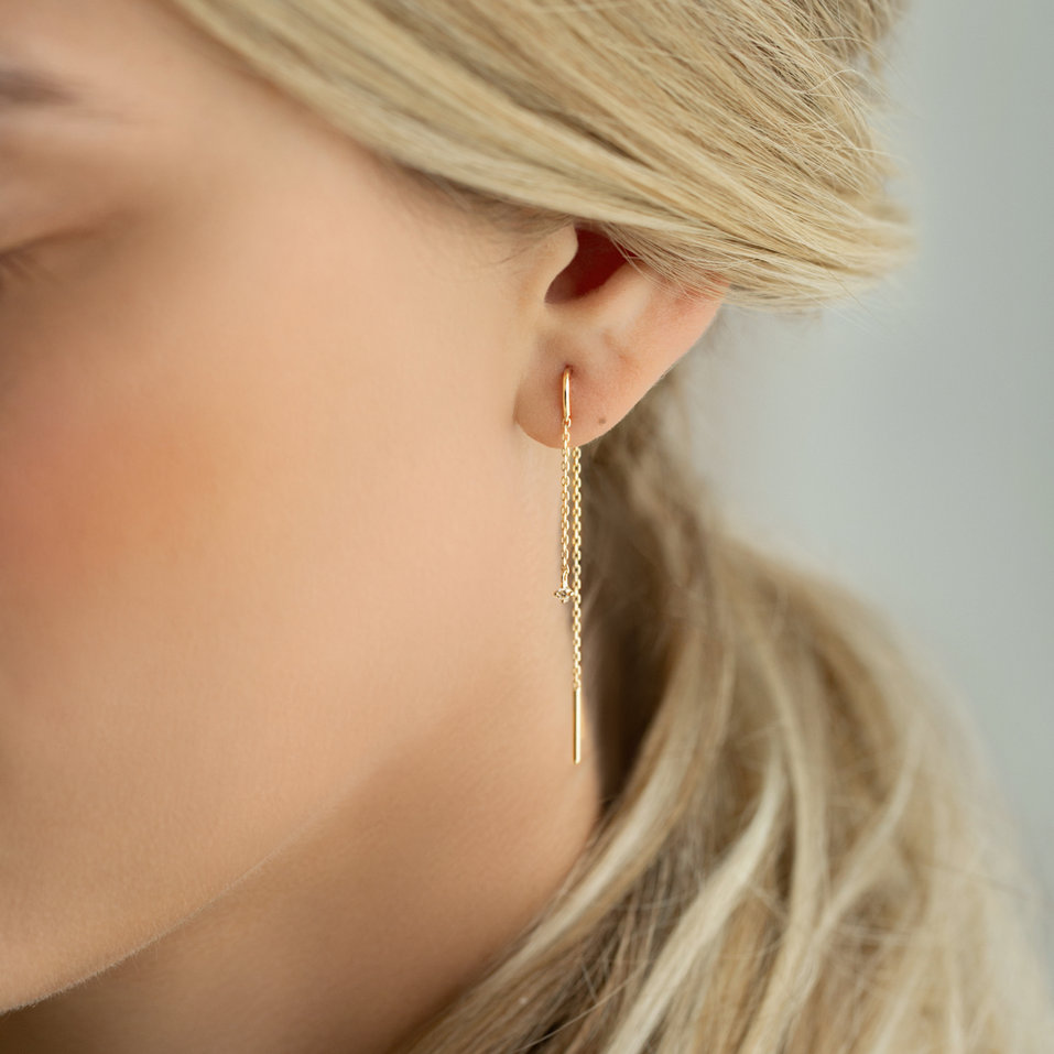 Náušnice s diamantem Swing