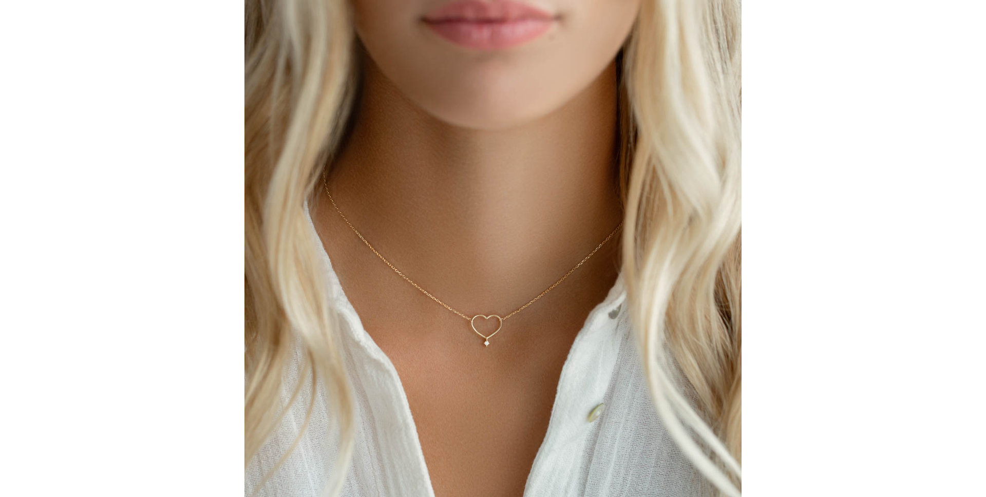 Náhrdelník s diamantem Eternal Heart