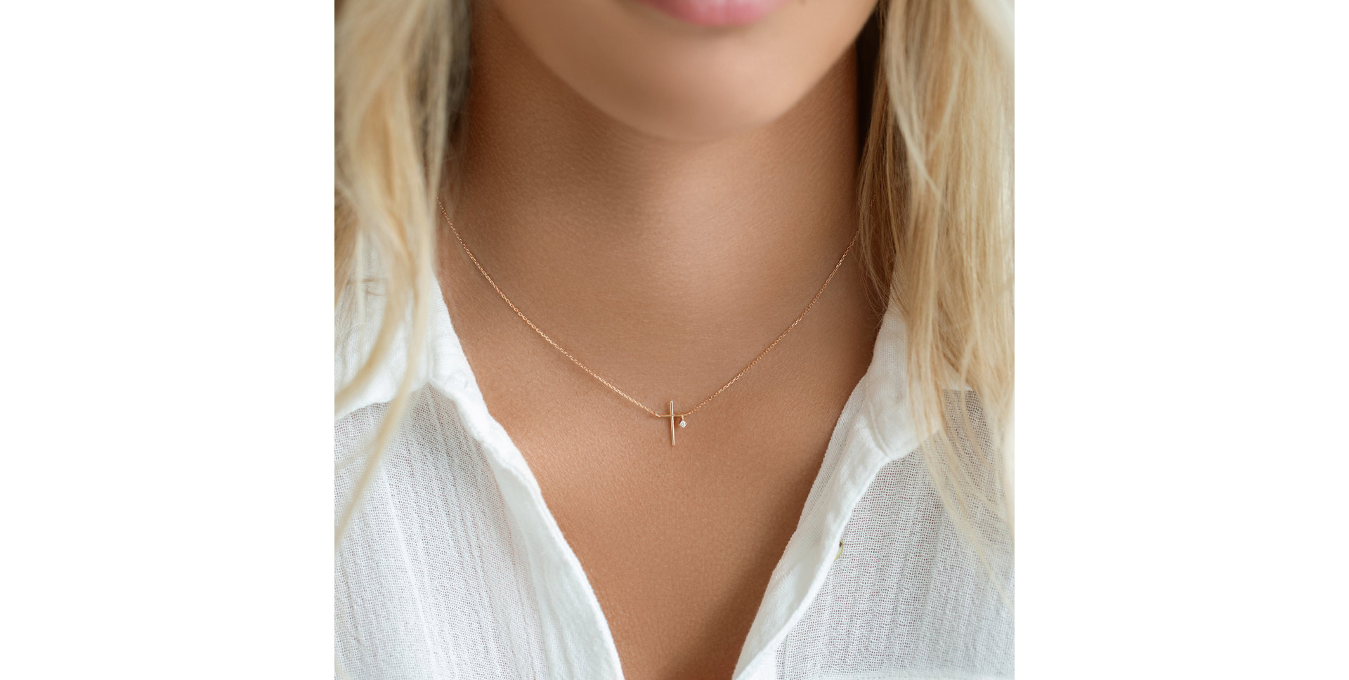 Náhrdelník s diamantem Eternal Faith