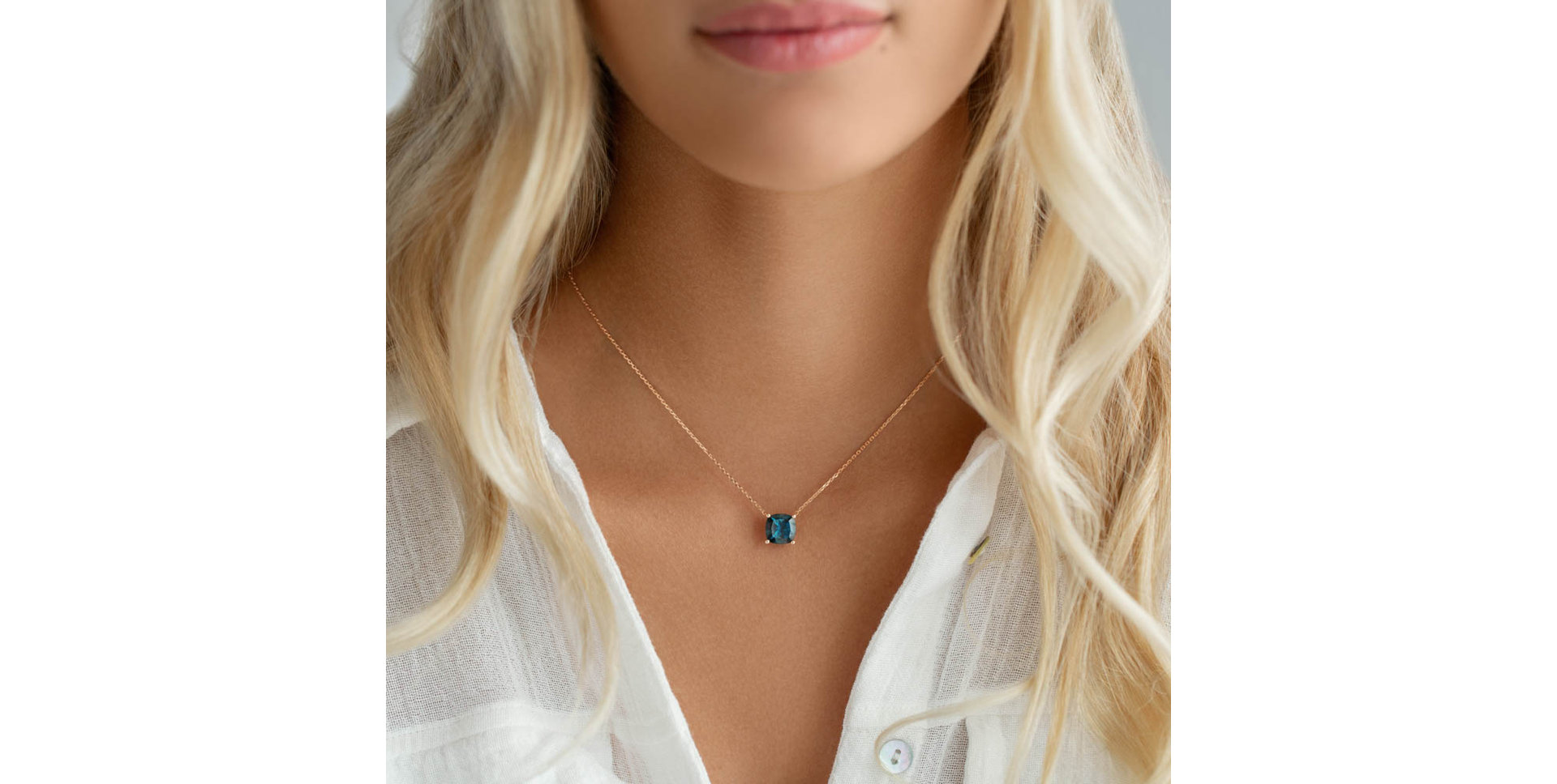 Náhrdelník s topazem Manon