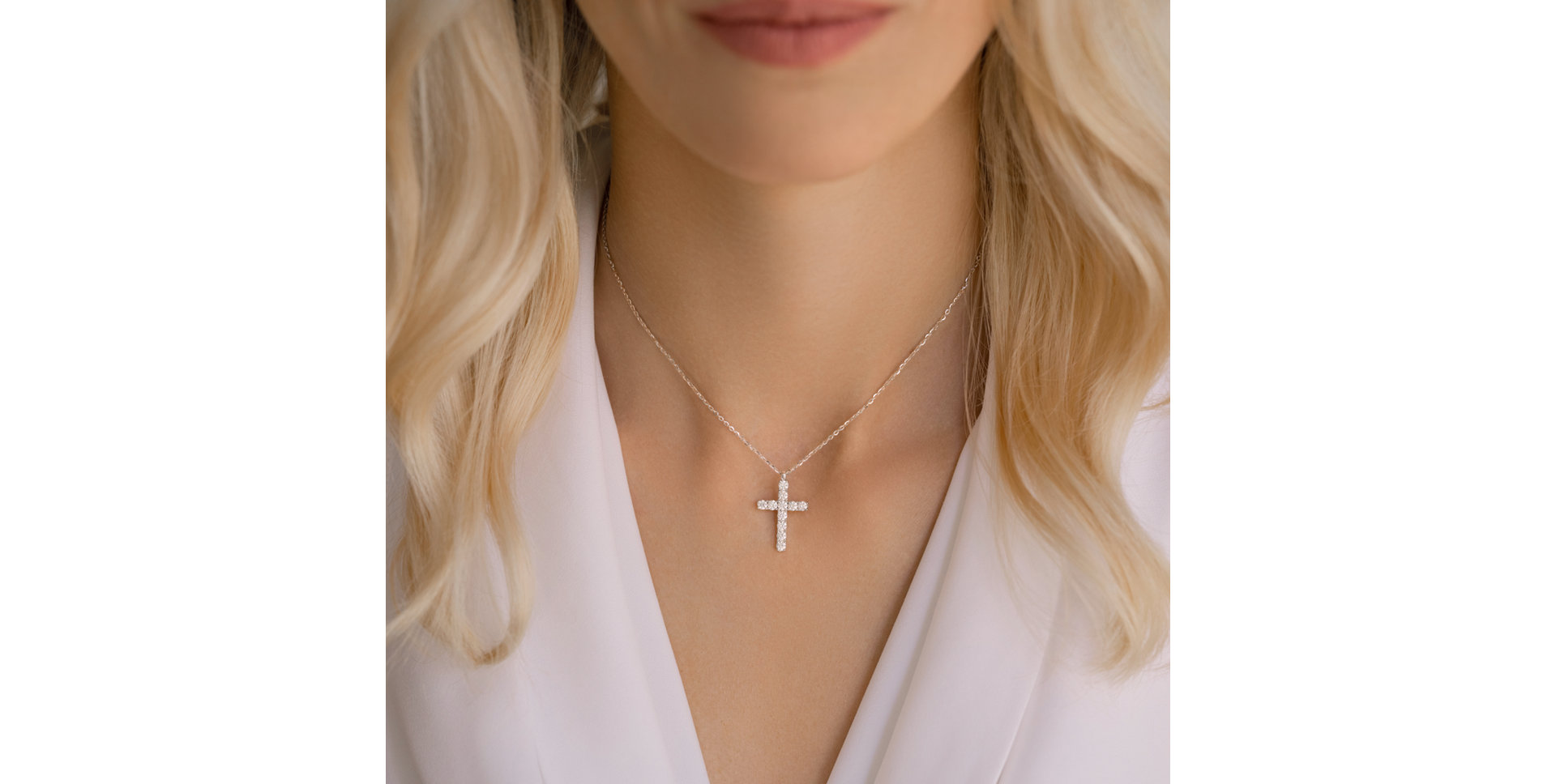 Náhrdelník s diamanty Radiant Faith