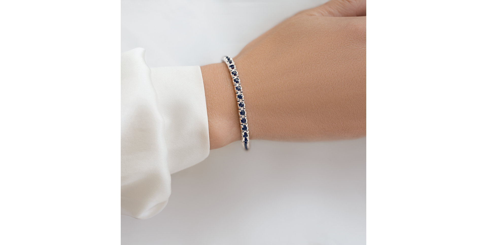 Náramek 18kt růžové zlato s rubínem Nilani