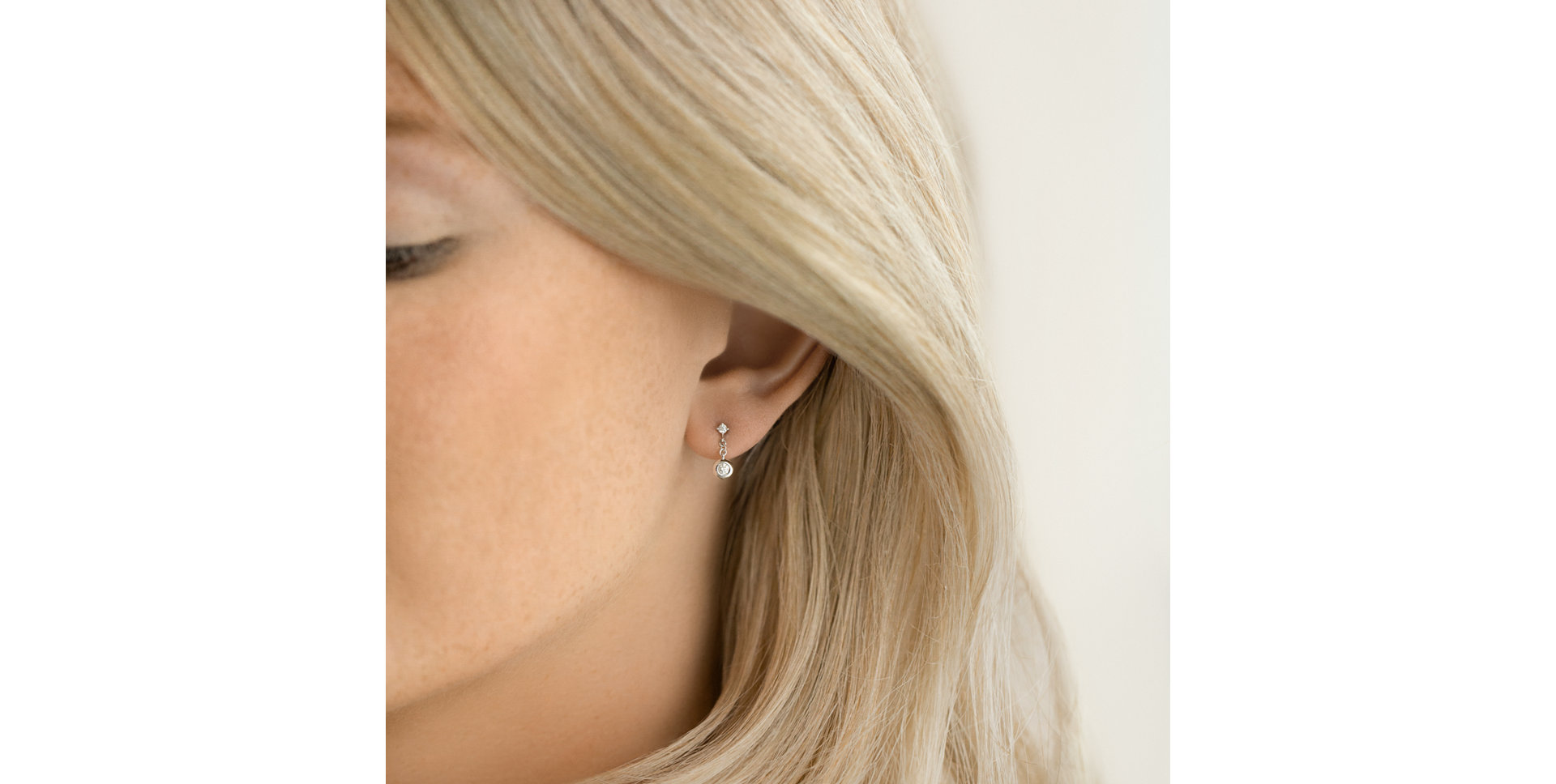 Náušnice s diamanty Gentle Rain