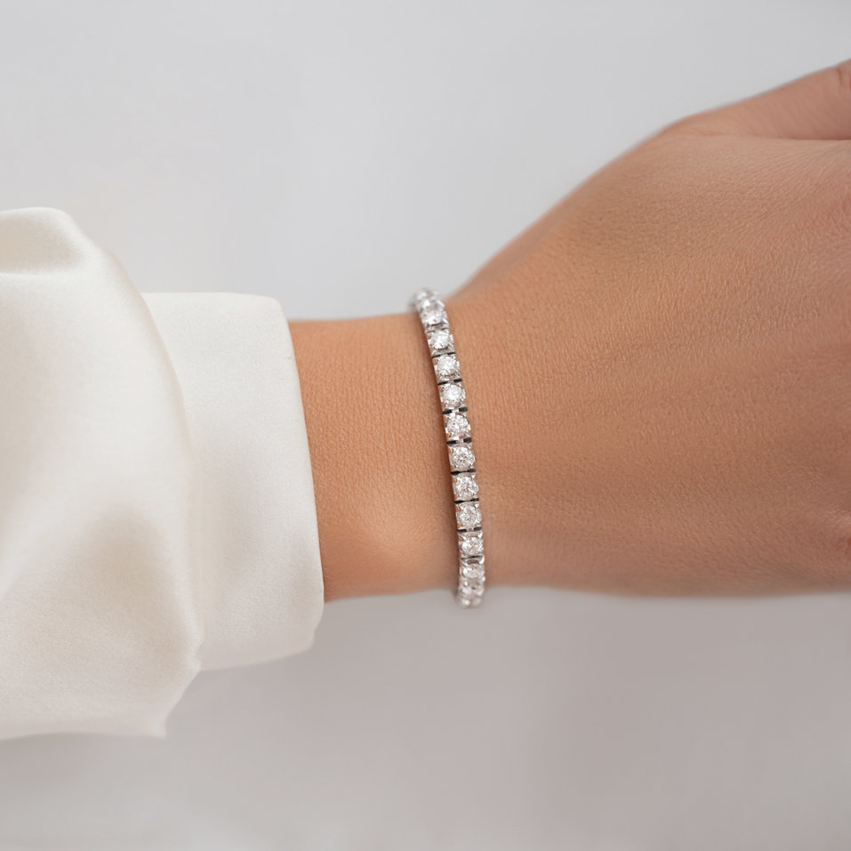 Náramek s diamanty Thanatos