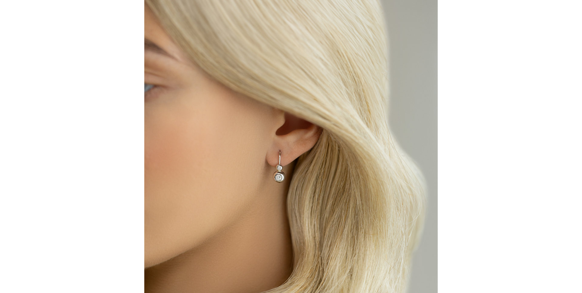 Náušnice s diamanty Dotted Luxury